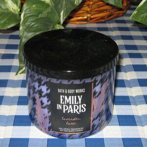 BBW Emily In Paris Lavender Luxe 3 Wick Candle - Limited Edition NIB